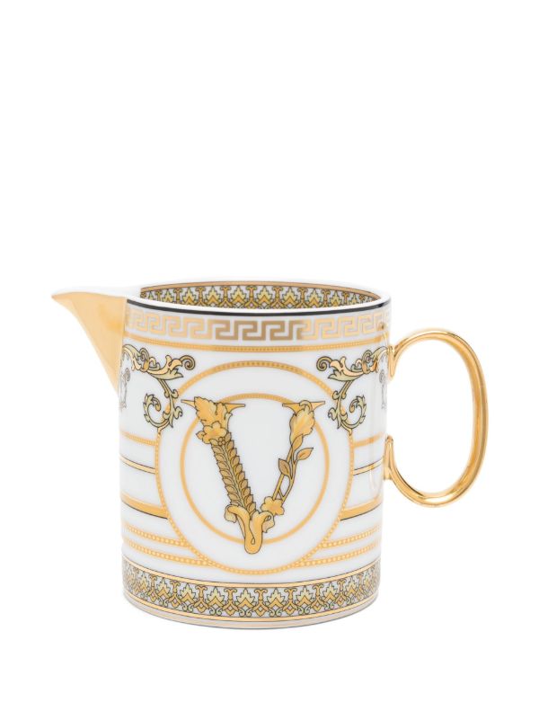 Browns Versace White Virtus Gala Creamer | Browns Cups & Tea Sets