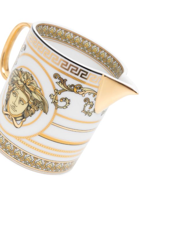 Browns Versace White Virtus Gala Creamer | Browns Cups & Tea Sets