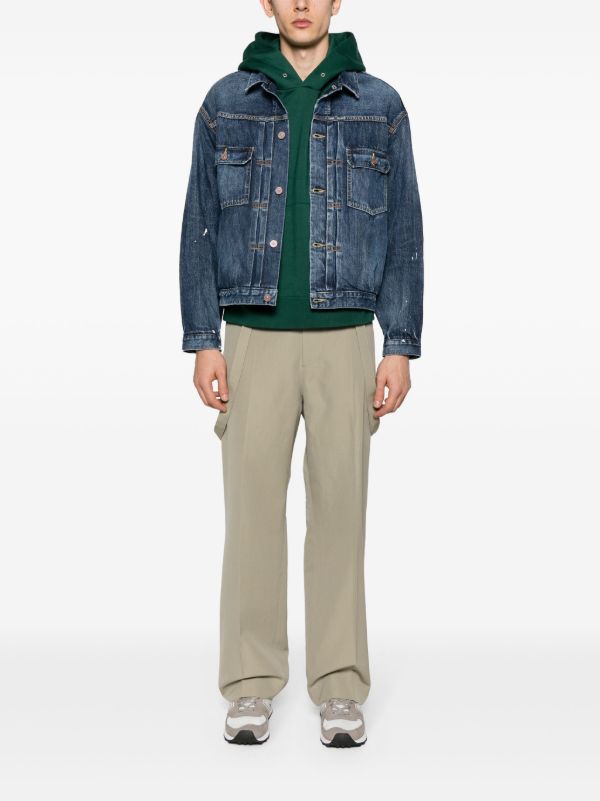 Browns Visvim Green Ultimate Jumbo Cotton Hoodie | Browns Hoodies
