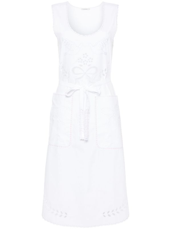 browns Vita Kin White Cut-Embroidered Cotton Dress | Browns Day Dresses