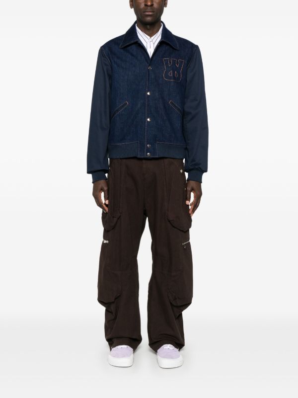 Browns Wales Bonner Echo Varsity Jacket | Browns Denim Jackets