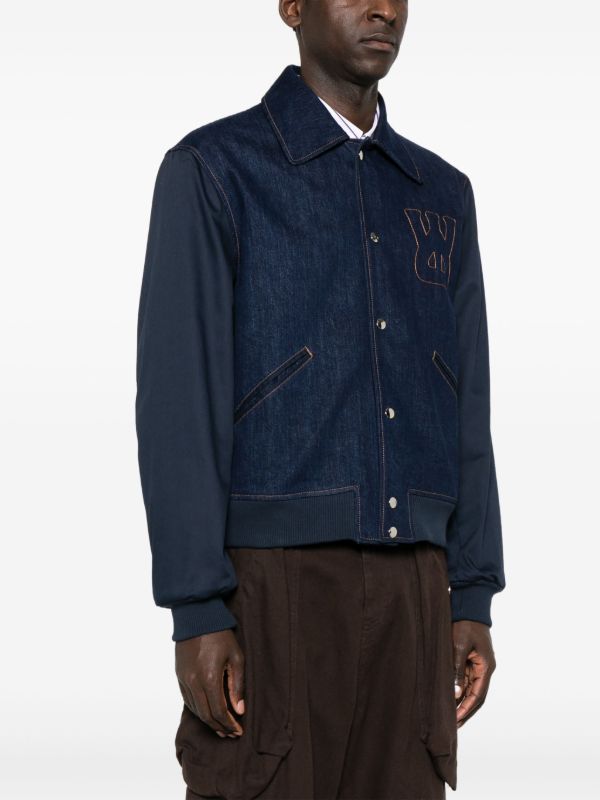 Browns Wales Bonner Echo Varsity Jacket | Browns Denim Jackets