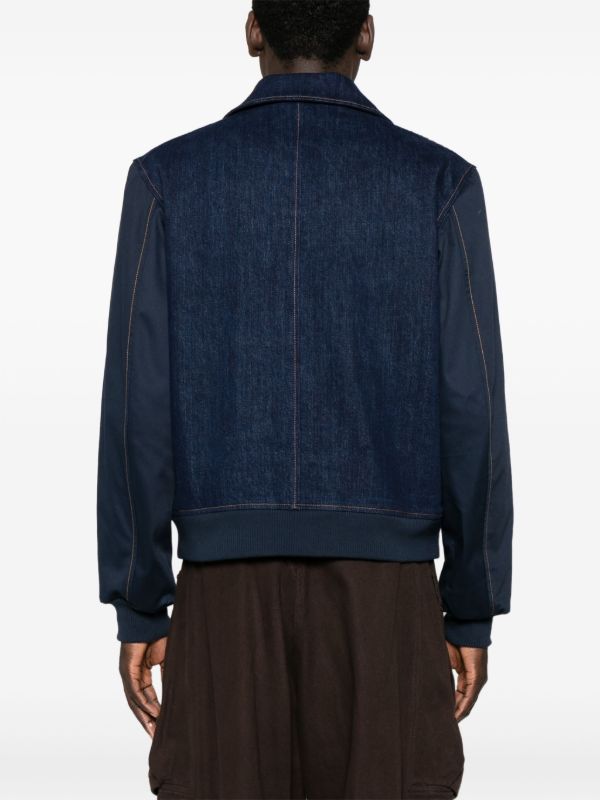 Browns Wales Bonner Echo Varsity Jacket | Browns Denim Jackets