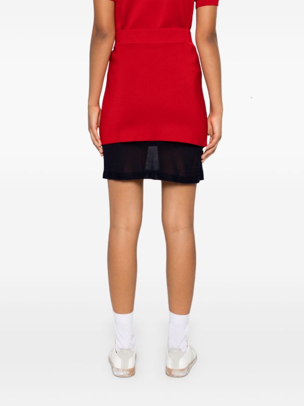 Browns Wales Bonner Verse Mini Skirt | Browns Knitted Skirts