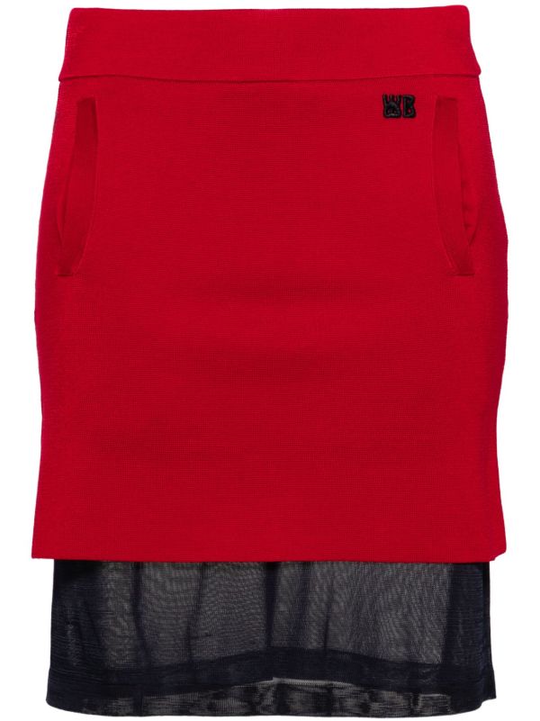 browns Wales Bonner Verse Mini Skirt | Browns Knitted Skirts