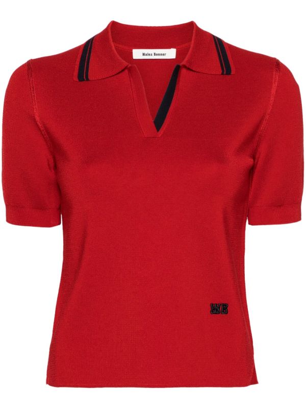 browns Wales Bonner Verse Polo Shirt | Browns Knitted Tops