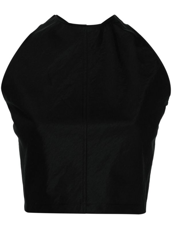 browns WARDROBE.NYC Black Back Crossover Straps Blouse | Browns Vests & Tank Tops