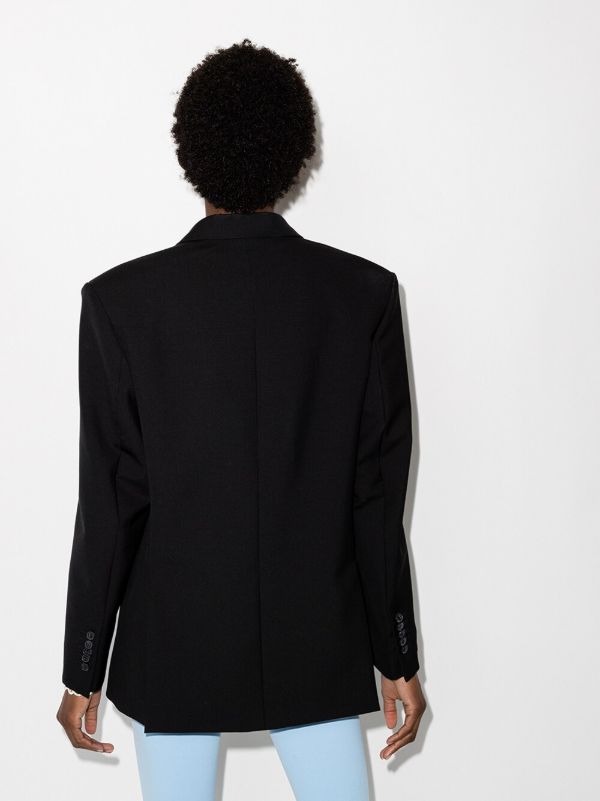 Browns WARDROBE.NYC Black Double-breasted Wool Blazer | Browns Suit Jackets