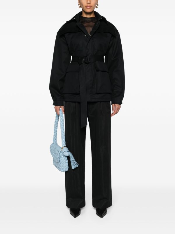 Browns WARDROBE.NYC Black Micro Pleated Tailored Trousers | Browns Slacks
