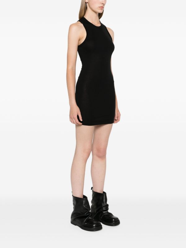 Browns WARDROBE.NYC Black Racerback Cotton Mini Dress | Browns Day Dresses