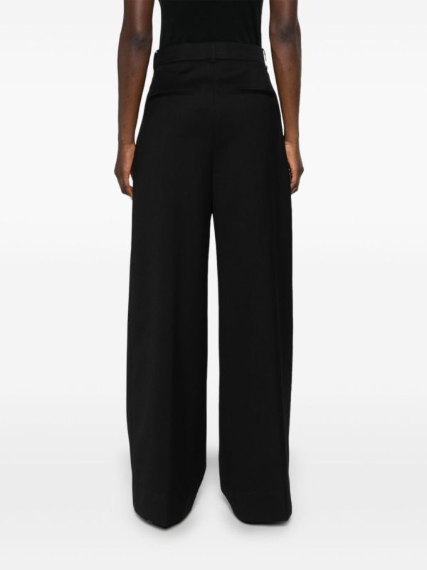 Browns WARDROBE.NYC Black Wool Wide-Leg Trousers | Browns Wide-Leg Pants