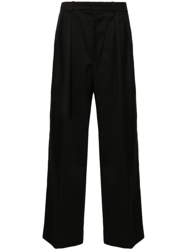 browns WARDROBE.NYC Black Wool Wide-Leg Trousers | Browns Wide-Leg Pants