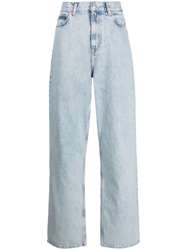 browns WARDROBE.NYC Blue Low-Rise Straight-Leg Jeans | Browns Straight-Leg Jeans