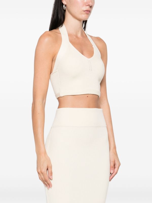 Browns WARDROBE.NYC Cotton Halterneck Top | Browns Vests & Tank Tops