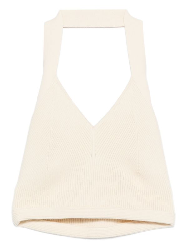 browns WARDROBE.NYC cotton halterneck top | Browns Vests & Tank Tops