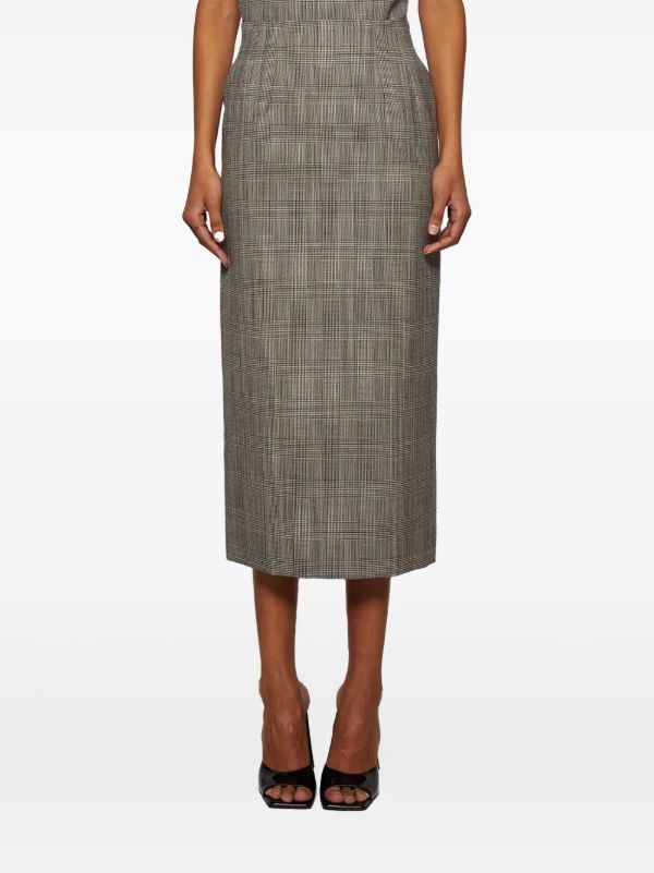 Browns WARDROBE.NYC Grey Countour Skirt | Browns Pencil Skirts