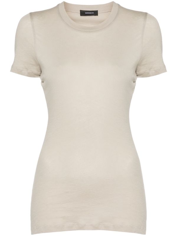 browns WARDROBE.NYC Grey Short-Sleeve Cotton T-Shirt | Browns T-Shirts & Jersey Shirts
