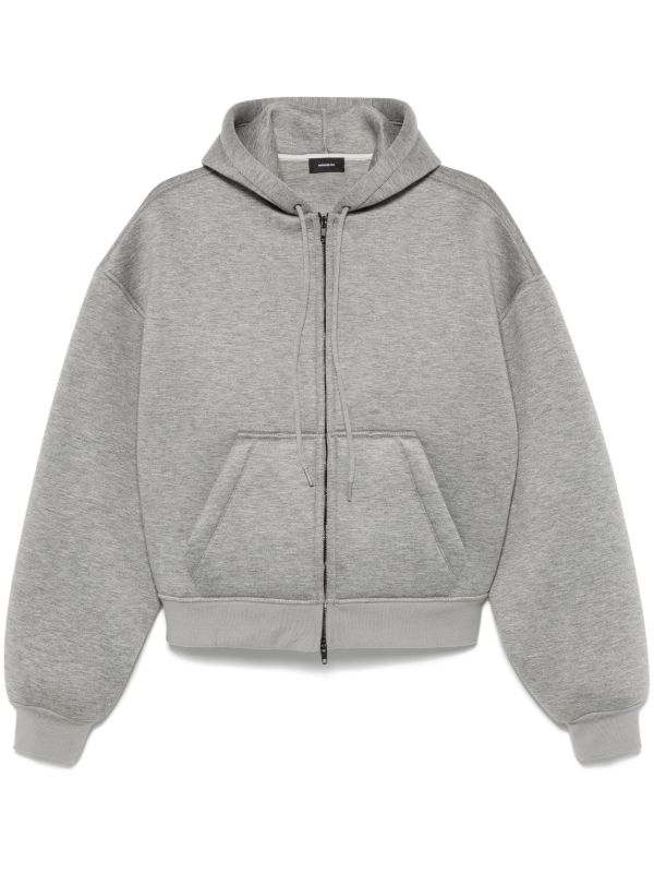 browns WARDROBE.NYC Grey Zip-Up Hoodie | Browns Hoodies