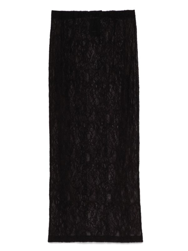 browns WARDROBE.NYC lace midi skirt | Browns Straight Skirts