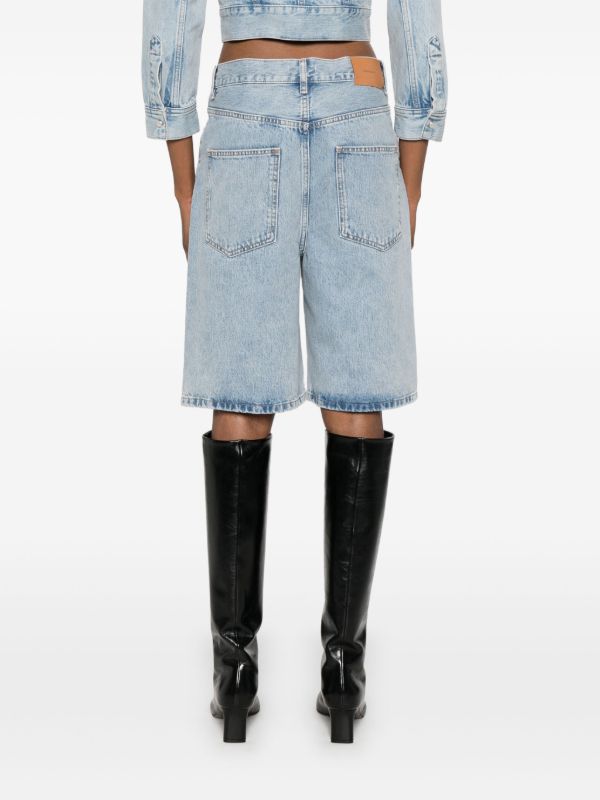 Browns WARDROBE.NYC Low-rise Denim Shorts | Browns Knee-Length Shorts