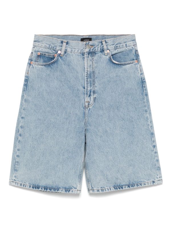 browns WARDROBE.NYC low-rise denim shorts | Browns Knee-Length Shorts