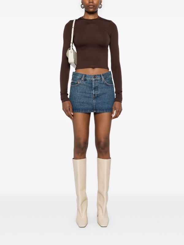 Browns WARDROBE.NYC Micro Mini Skirt | Browns Denim Skirts