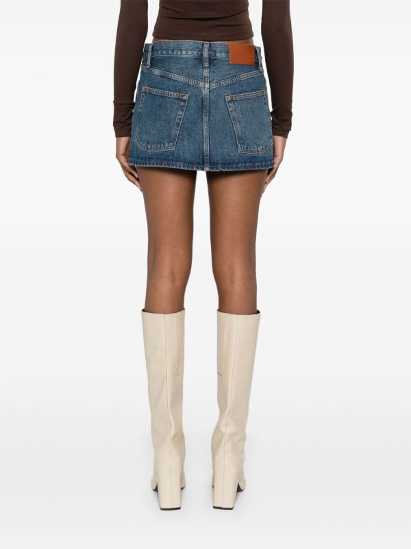Browns WARDROBE.NYC Micro Mini Skirt | Browns Denim Skirts