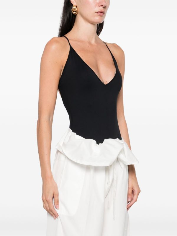 Browns WARDROBE.NYC V-neck Bodysuit | Browns Vests & Tank Tops