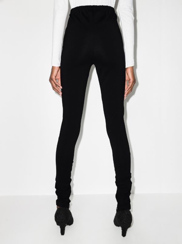 Browns WARDROBE.NYC X Browns 50 Black Side Zip Leggings | Browns Leggings