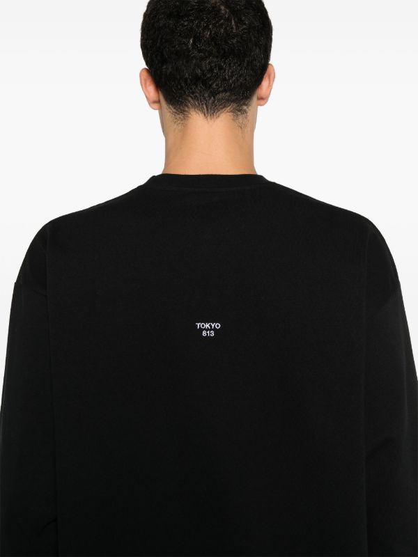Browns WTAPS Black Slogan-Embroidered T-Shirt | Browns T-Shirts