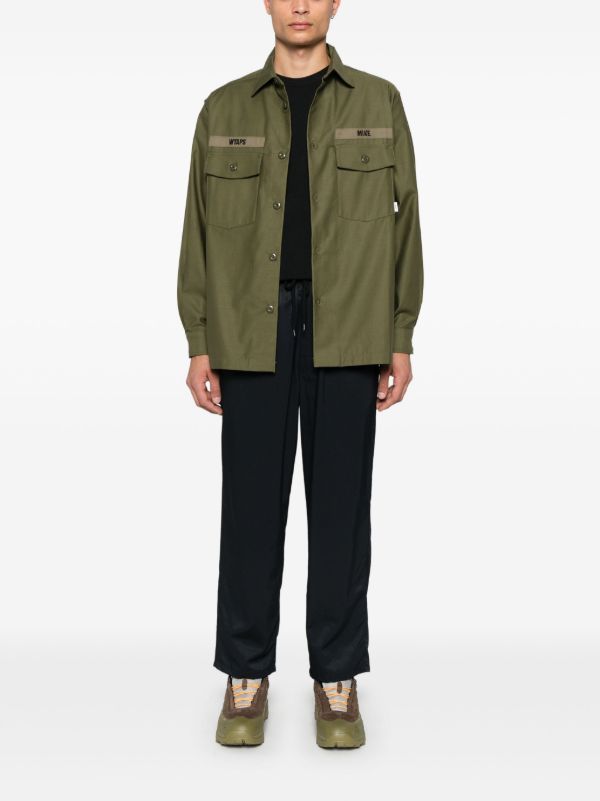 Browns WTAPS Black Tapered Trousers | Browns Tapered Pants