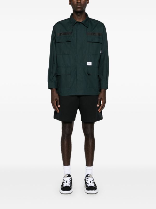 Browns WTAPS Green Cargo Pocket Cotton Shirt | Browns Shirts