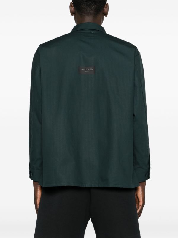 Browns WTAPS Green Cargo Pocket Cotton Shirt | Browns Shirts