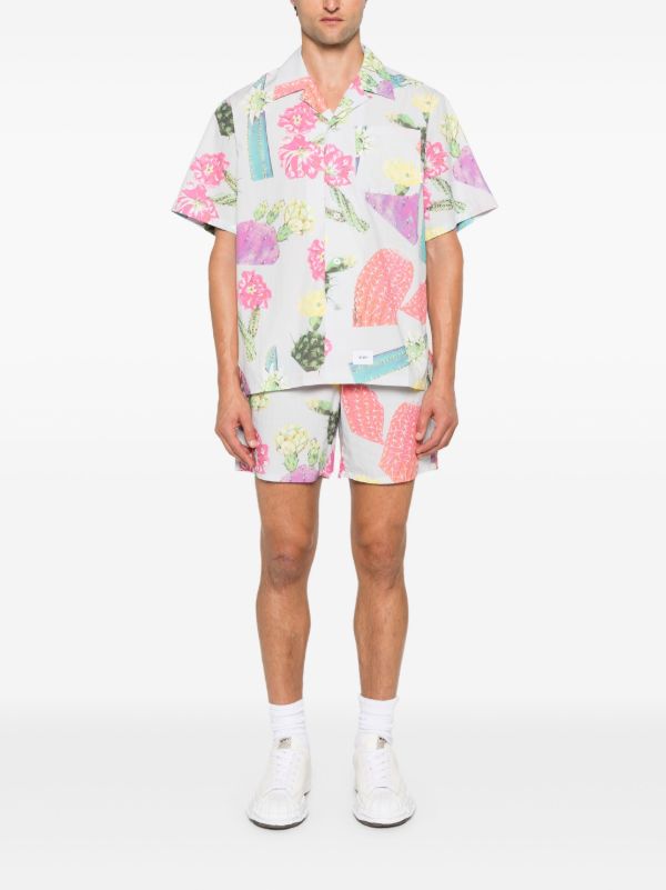 Browns WTAPS Printed Cotton Bermuda Shorts | Browns Bermuda Shorts