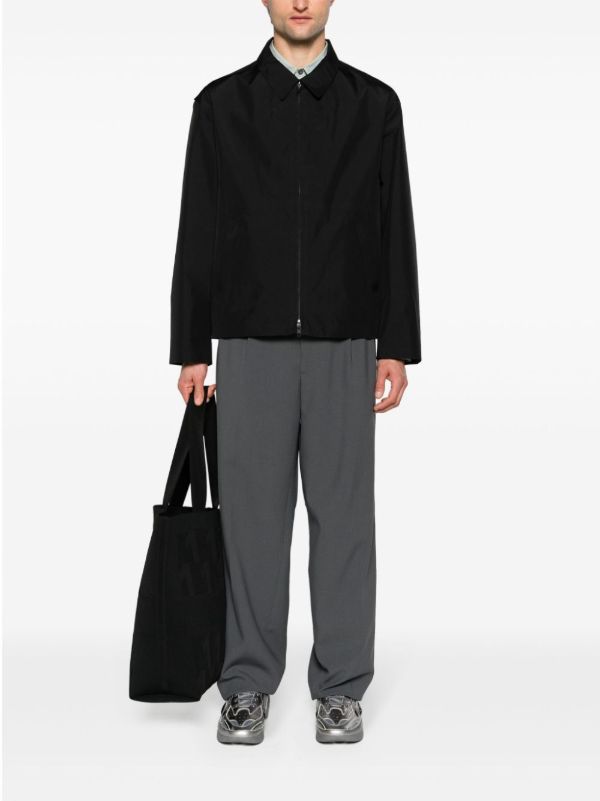 Browns Y-3 Black GORE-TEX Zip-Up Jacket | Browns Varsity Jackets
