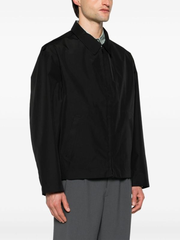 Browns Y-3 Black GORE-TEX Zip-Up Jacket | Browns Varsity Jackets