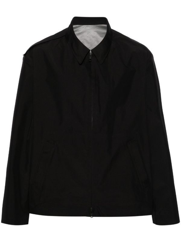 browns Y-3 Black GORE-TEX Zip-Up Jacket | Browns Varsity Jackets