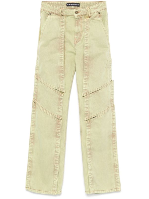 browns Y/Project Panelled Straight Jeans | Browns Regular & Straight-Leg Jeans