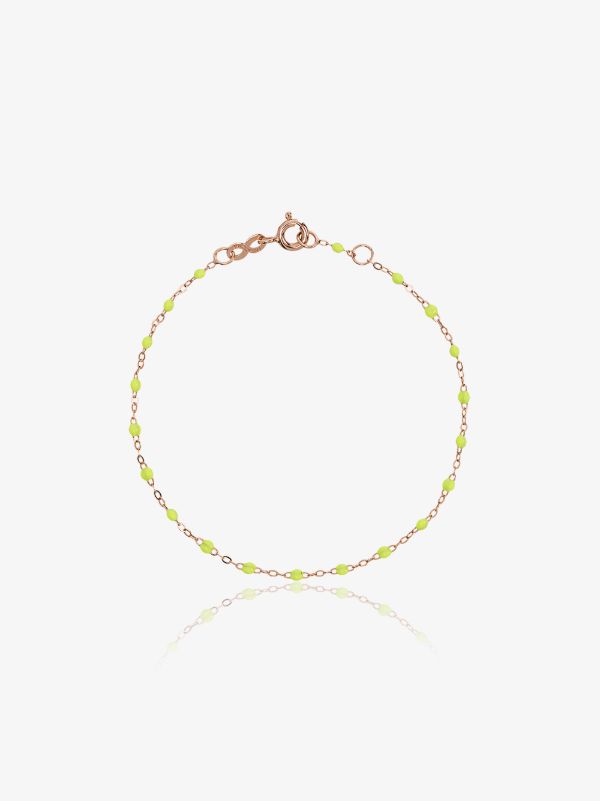 Browns Yellow Gigi Clozeau 18K Rose Gold 17 CM Beaded Bracelet| Browns Fine Bracelets