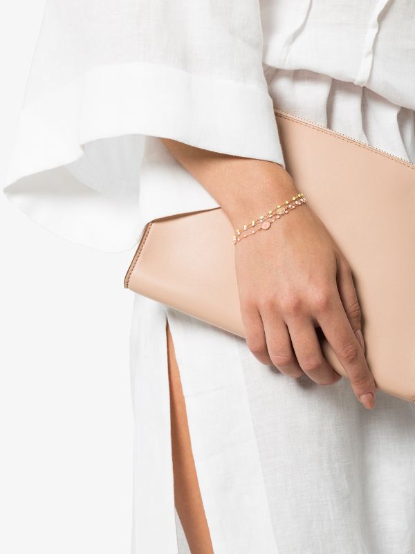 Browns Yellow Gigi Clozeau 18K Rose Gold 17 CM Beaded Bracelet| Browns Fine Bracelets