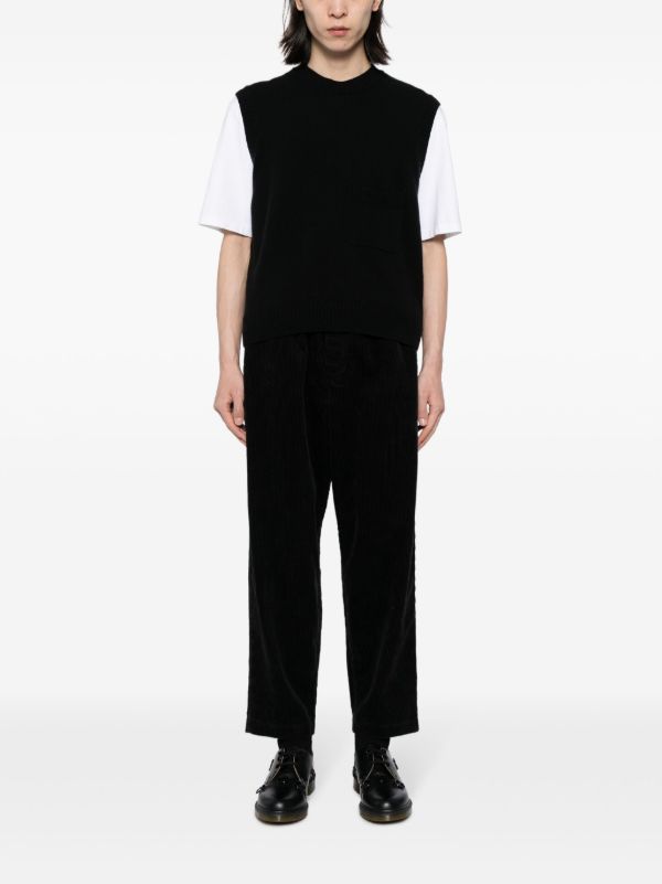Browns YMC Black Alva Corduroy Tapered Trousers | Browns Regular-Fit & Straight Leg Pants