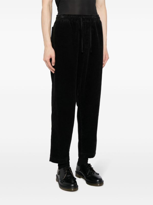 Browns YMC Black Alva Corduroy Tapered Trousers | Browns Regular-Fit & Straight Leg Pants