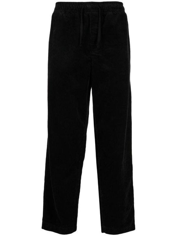 browns YMC Black Alva Corduroy Tapered Trousers | Browns Regular-Fit & Straight Leg Pants