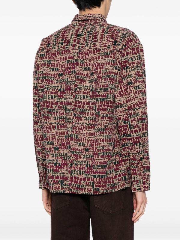 Browns YMC Multicoloured Mitchum Abstract-Print Shirt | Browns Shirts