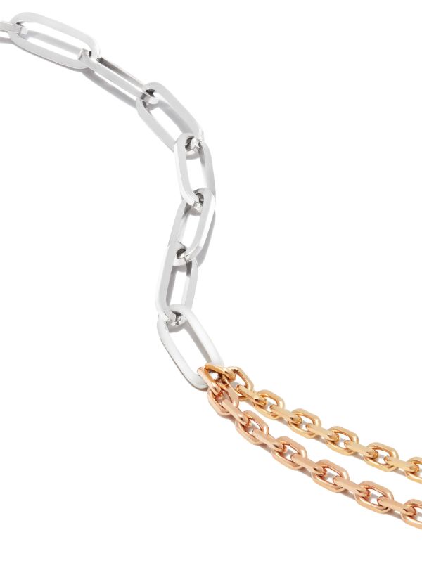 Browns Yvonne Léon 18K Yellow And White Gold Solitaire Chain Bracelet | Browns Bracelets