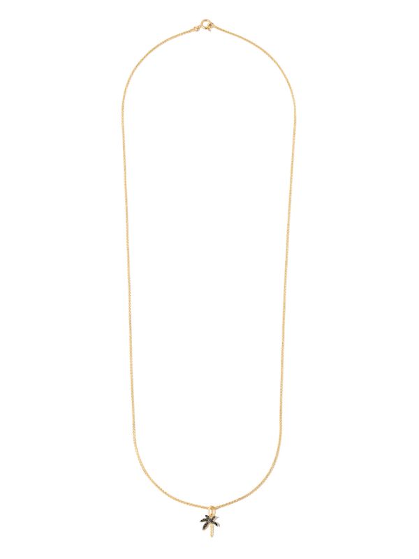 Browns Yvonne Léon 18K Yellow Gold And Diamond Palm Tree Necklace | Browns Necklaces