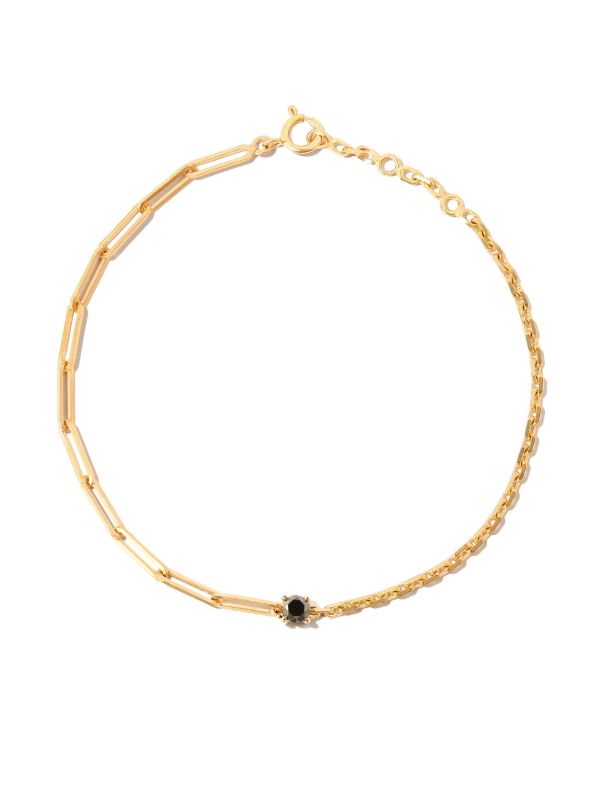 browns Yvonne Léon 18K yellow gold diamond chain bracelet | Browns Bracelets