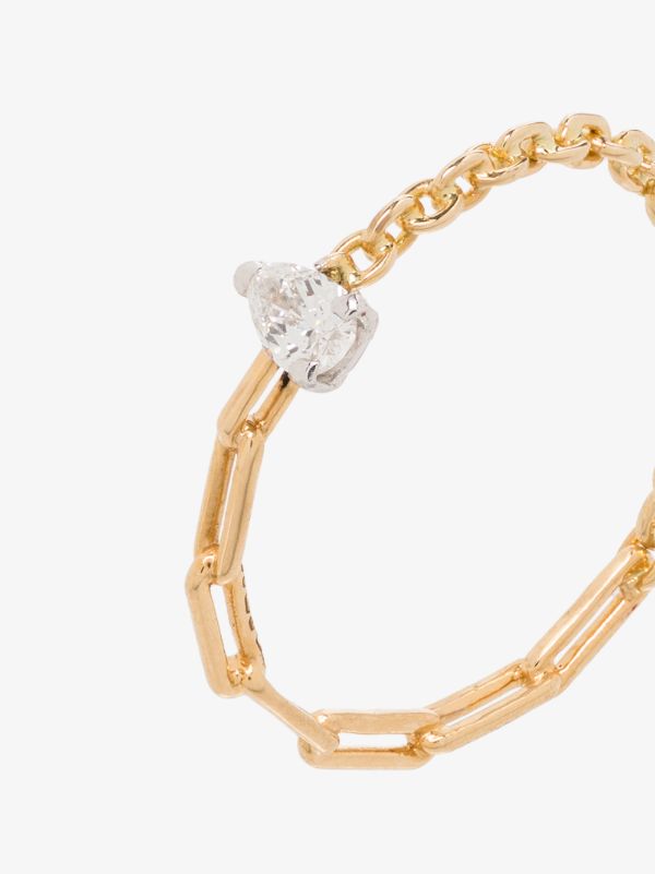 Browns Yvonne Léon 18K Yellow Gold Mixed Chain Diamond Ring | Browns Fine Rings