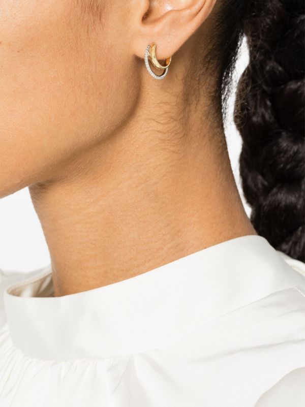 Browns Yvonne Léon 9K Gold Paire De Mini Créoles Earrings | Browns Fine Earrings