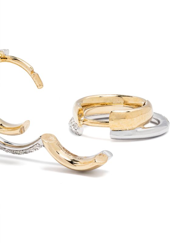 Browns Yvonne Léon 9K Gold Paire De Mini Créoles Earrings | Browns Fine Earrings